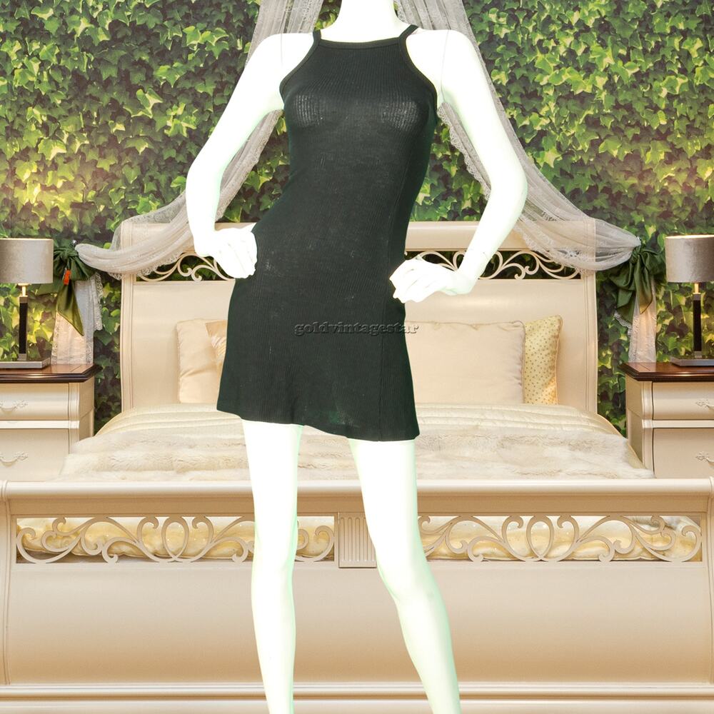 John Galt Brandy Melville Skater Black Jersey Dress 2XS